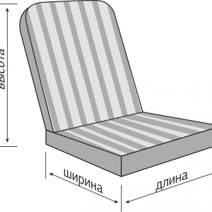 Подушка-кресло для 4-х местных качелей Дефа Люси бордо